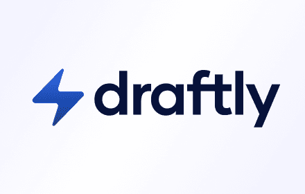 Draftly app preview showing AI-powered LinkedIn post creation