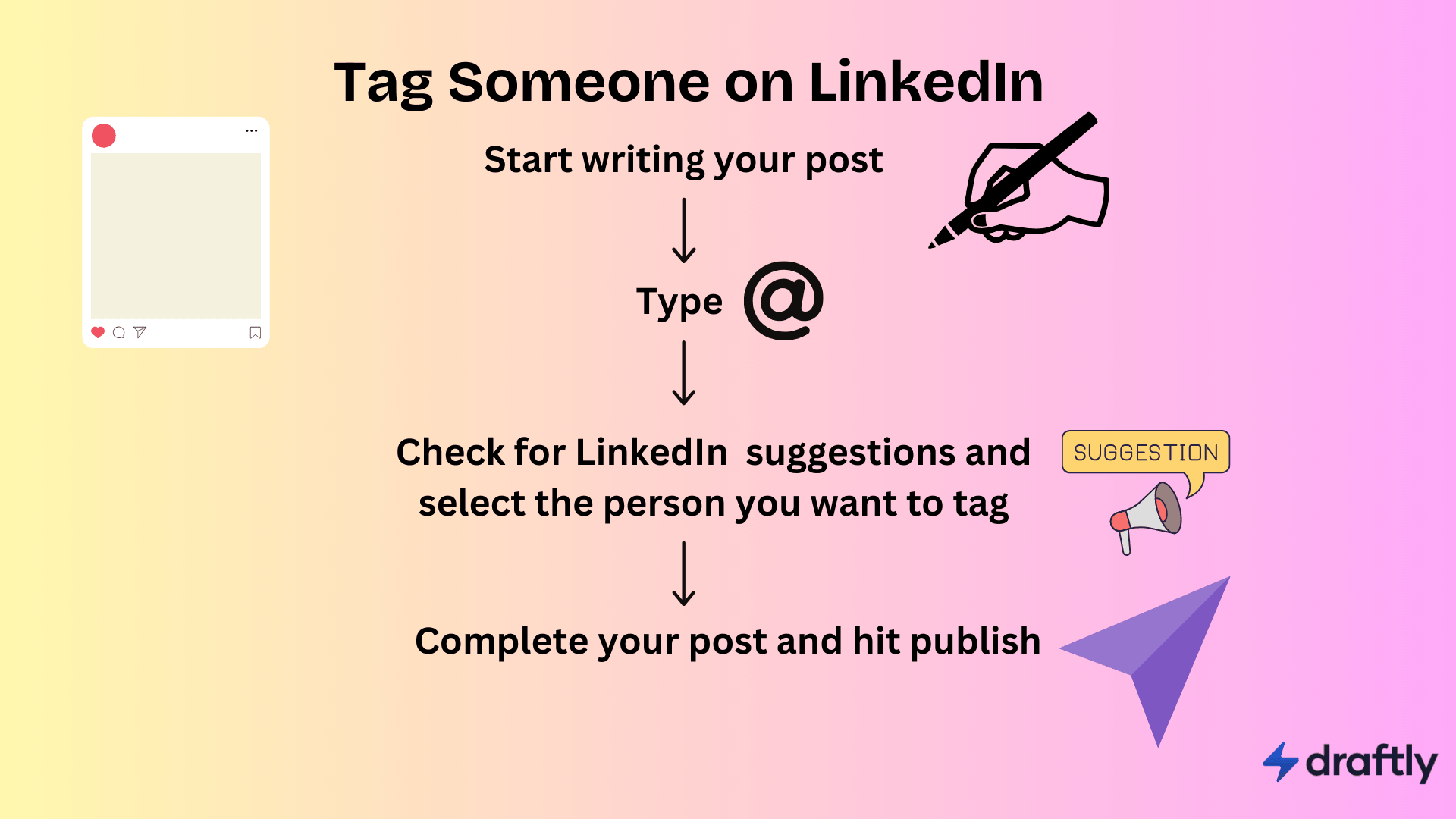 Tag Someone on LinkedIn