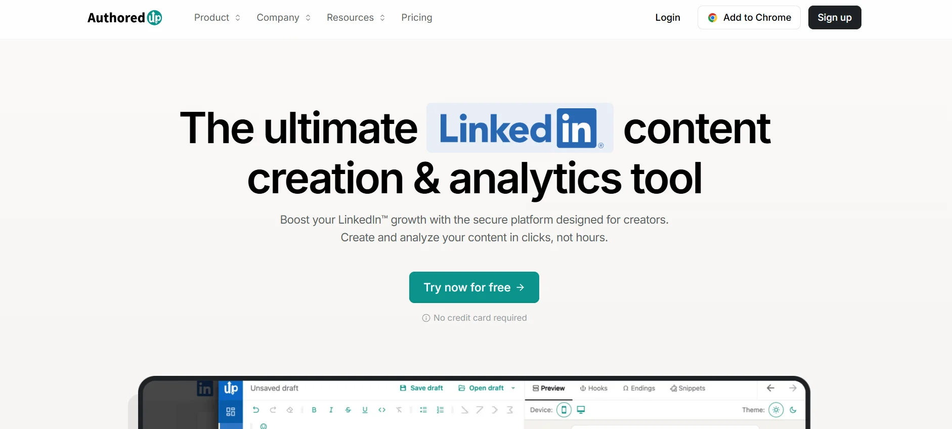 AuthoredUp LinkedIn analytics