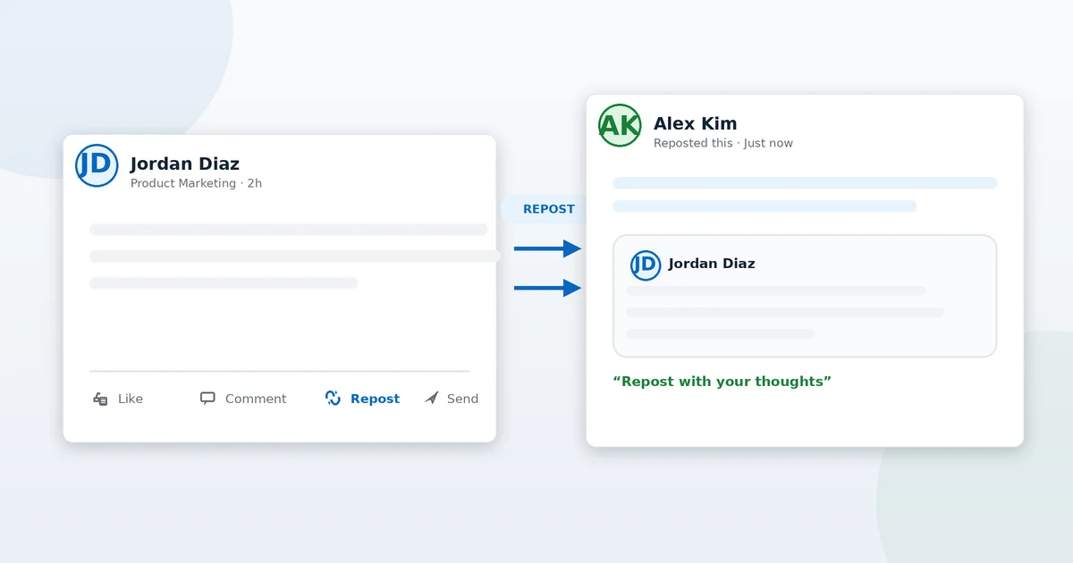 How to Repost on LinkedIn (Desktop & Mobile)