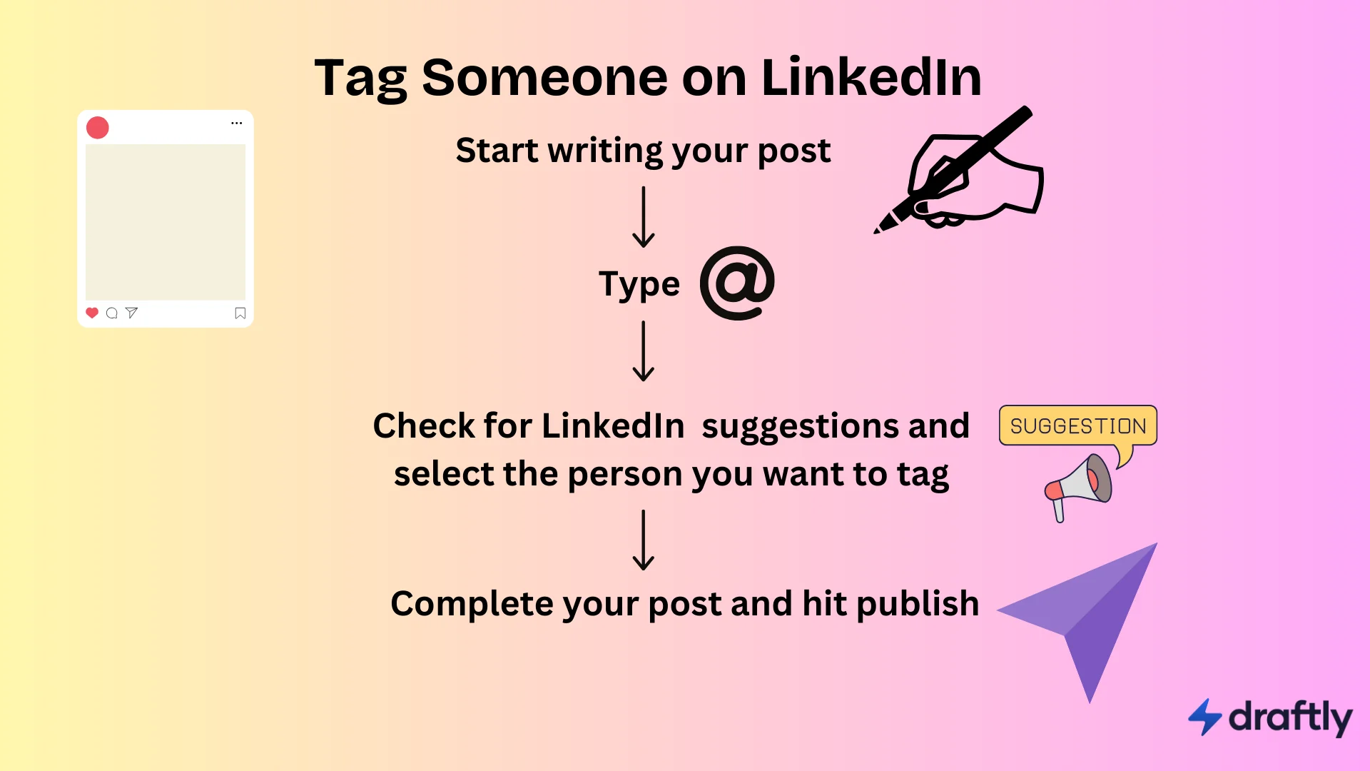 Tag Someone on LinkedIn