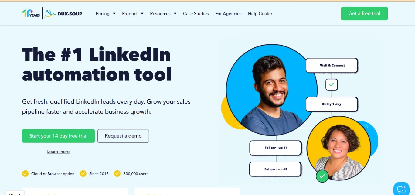 Dux-Soup LinkedIn automation tool