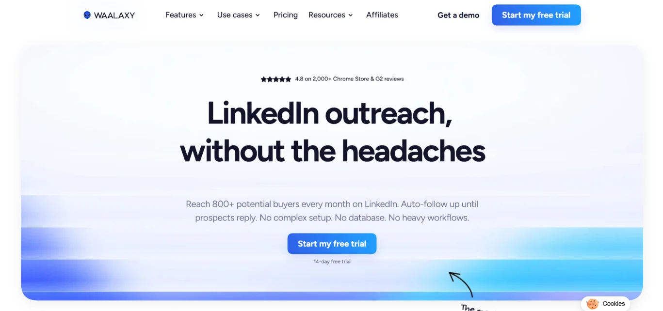 Waalaxy LinkedIn and email automation tool
